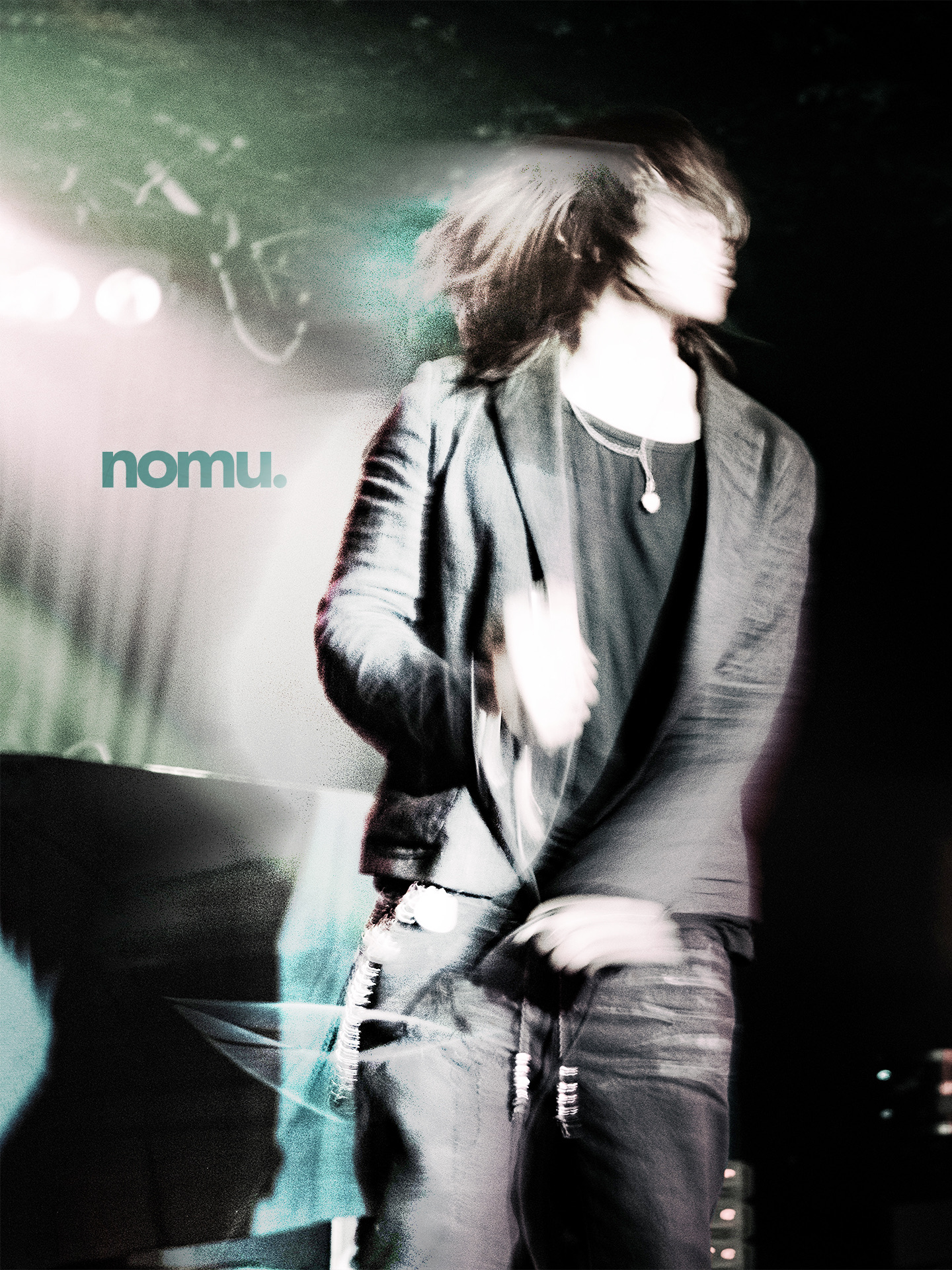 nomu in front of nomu. backdrop